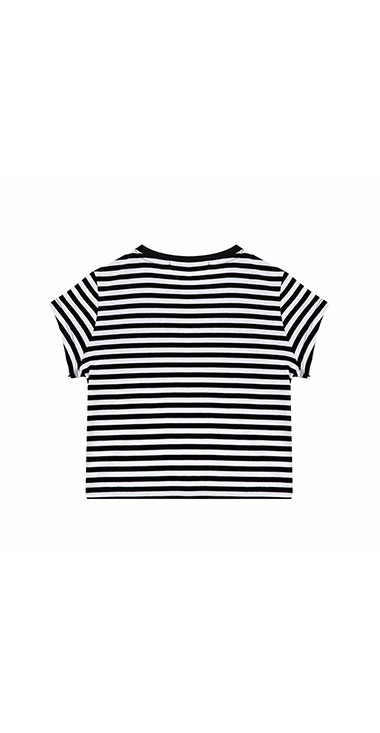 ブラック&times;ホワイト ボーダーTシャツ 詳細画像